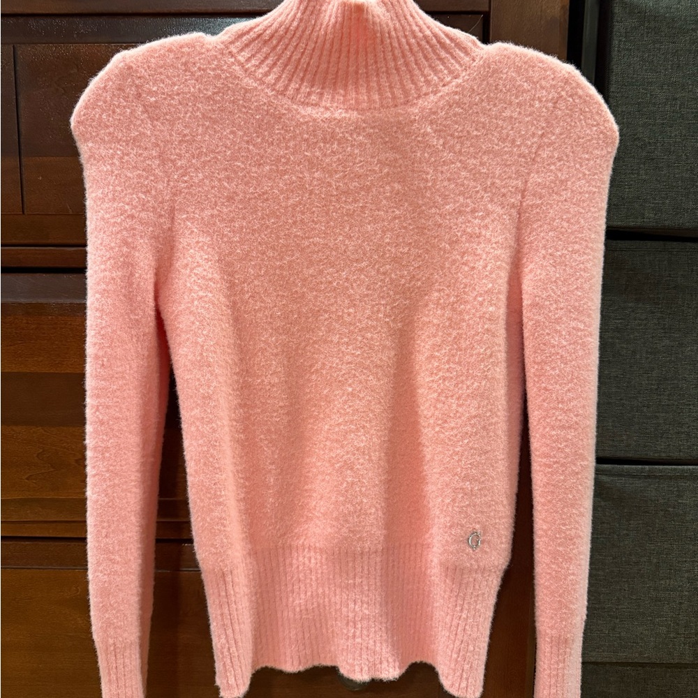 Guess Pink Cowl Neck Sweater